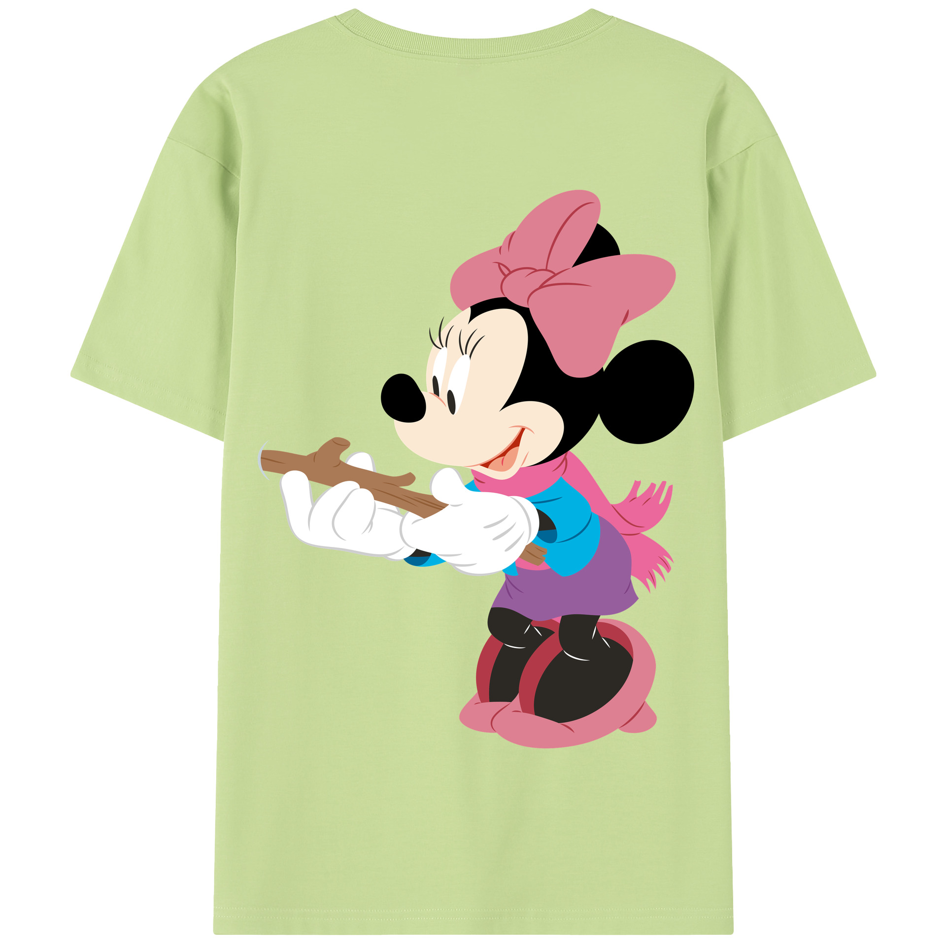 （画像用） ミッキーマウス Mickey Mouse 綿100％半袖Tシャツ（背面プリント）